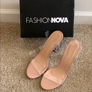Fashion Nova The Glass Slipper Heel - Transparent